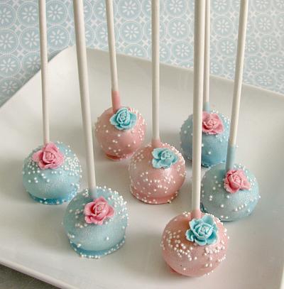 Pink & Blue Cake Pops - Cake by Sweet Creations