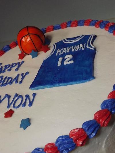 Basketball and jersey cake - Cake by RockinLayers