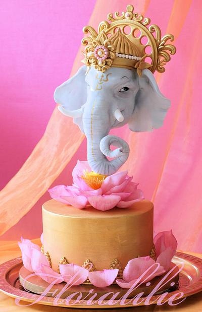 Ganesha Cake for 'Incredible India Cake Collaboration' - Cake by Floralilie