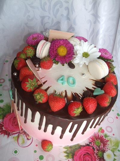 Strawberry cake - Cake by Vebi cakes