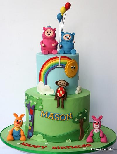 Baby TV theme and matching cupcakes - Cake by Jo Finlayson (Jo Takes the Cake)