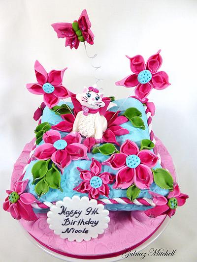 "The Aristocats- Marie on the Pillow" cake. - Cake by Gulnaz Mitchell