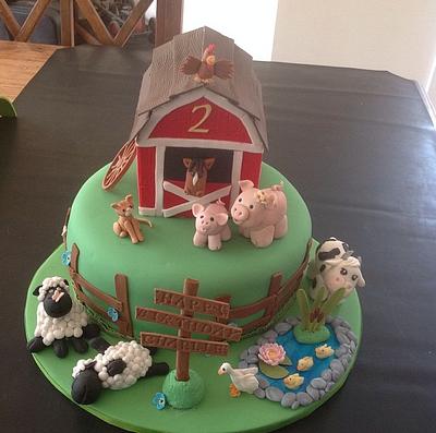 Farm themed cake - Cake by Karen Blunden