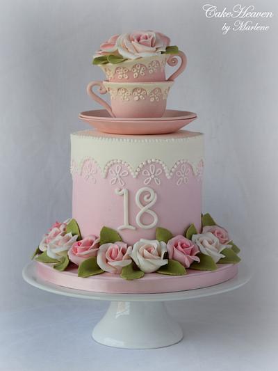 18th Birthday Cake - Cake by CakeHeaven by Marlene