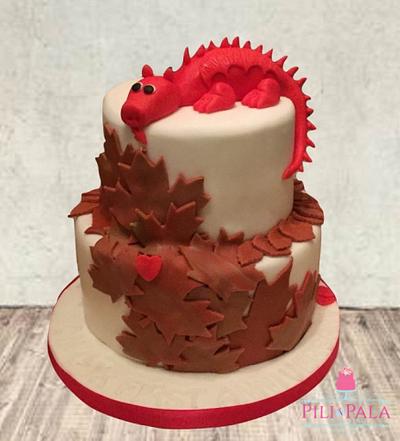 Welsh/Canadian gluten free anniversary cake - Cake by Hannah Thomas