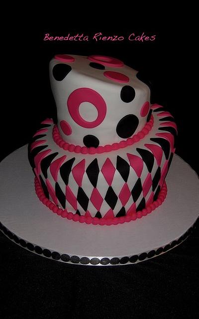 Pink and Black Mad Hatter - Cake by Benni Rienzo Radic