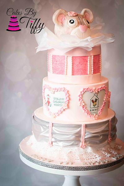 Teddy Bear Girly Cake - Cake by Cakesbytiffy
