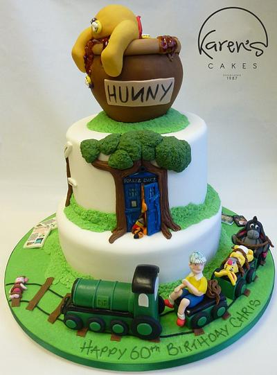 Christopher Robin runs amok in the Hundred Acre Wood! - Cake by Karen Burton