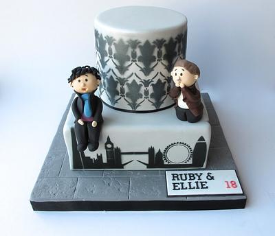 Sherlock themed cake - Cake by Aleshia Harrison: for the love of cakes