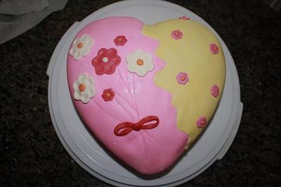 Heart cake - Cake by Lisa