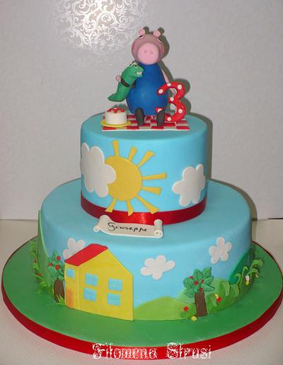 George pig cake :) - Cake by Filomena