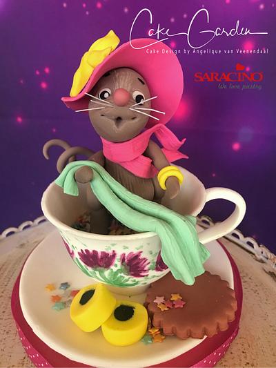 my-cup-of-tea-mouse caketopper - Cake by Cake Garden 