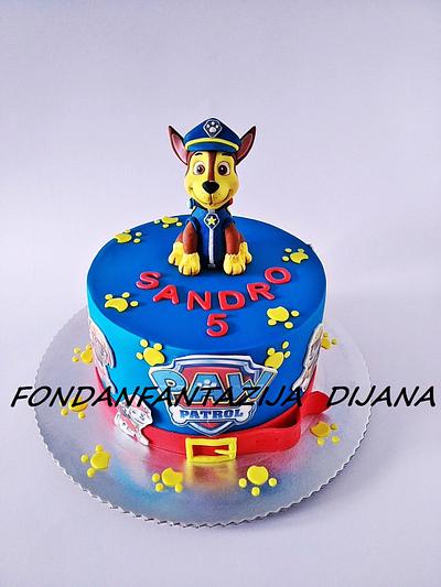 PAW patrol themed cake  - Cake by Fondantfantasy