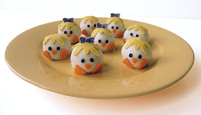 Chick Cake Balls - Cake by Pazzles
