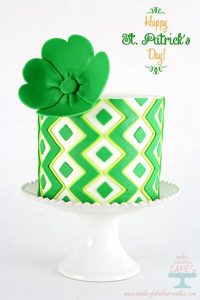 Lime Cake for St. Patrick's Day - Cake by Make Fabulous Cakes