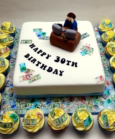 Stock Broker Birthday Cake - Cake by Sarah Poole