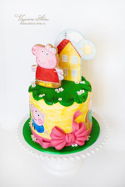 Pepa Pig birthday cake - Cake by Alina Vaganova