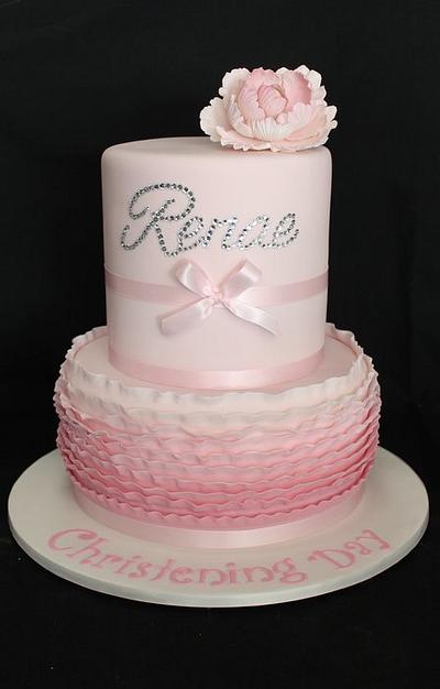frilly pink - Cake by Paul Delaney of Delaneys cakes