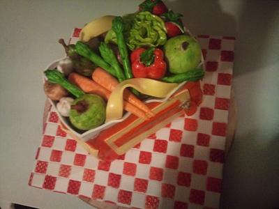 bag full vegetabels - Cake by Tante Fondante