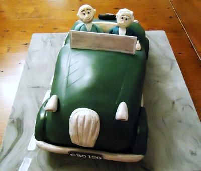 Vintage Car Cake - Cake by BakesALot