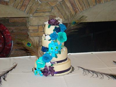 Wedding cascade - Cake by Ebony