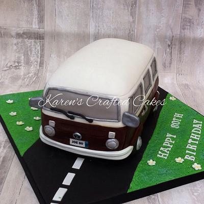 VW Camper Van - Cake by Karens Crafted Cakes