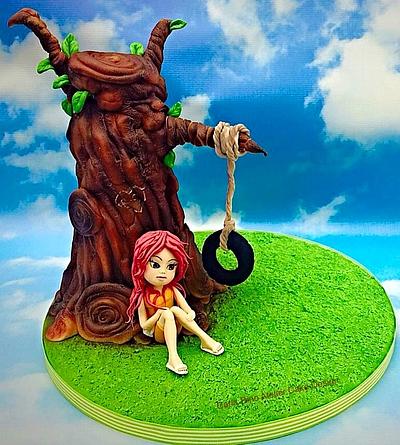 Dreaming girl - Cake by Carla Rino Atelier Cake Design