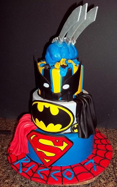 Superheros - Cake by Alissa Newlin