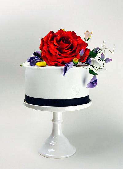 Giant Rose for Grace - Cake by Le RoRo Cakes