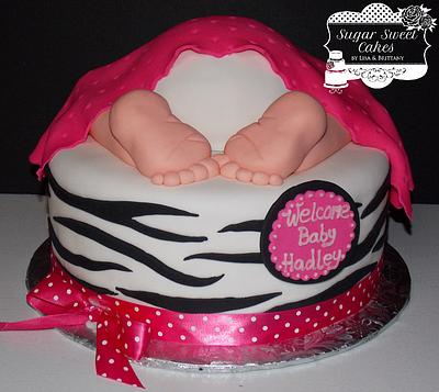 Zebra Baby Rump - Cake by Sugar Sweet Cakes