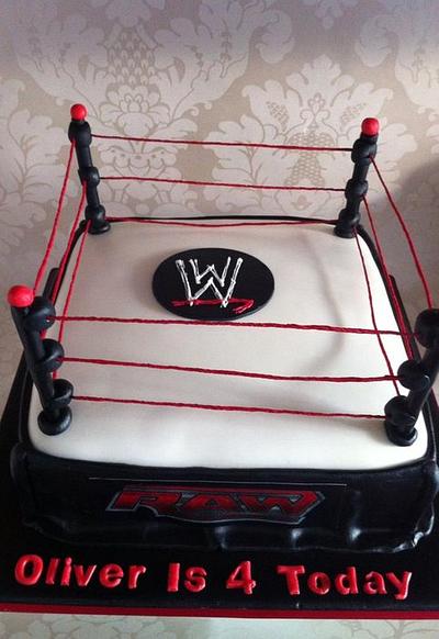 Wrestling ring - Cake by Carrie