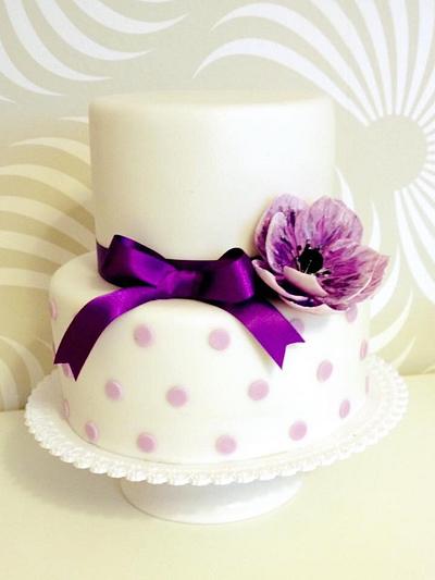 Violet anemone - Cake by Dasa