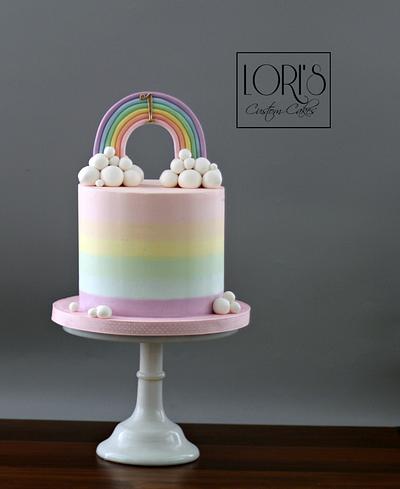 Buttercream rainbow  - Cake by Lori Mahoney (Lori's Custom Cakes) 