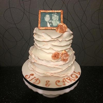golden wedding - Cake by Witty Cakes