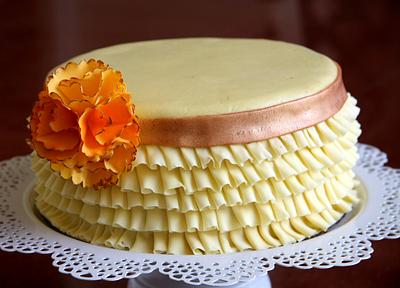 Yellow waves - Cake by sivathmika