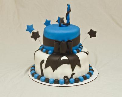 Blue  - Cake by MissasMasterpieces