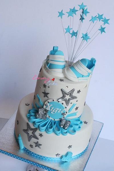 babyshower cake with shoe - Cake by Emmy 