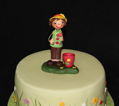 Flower pot - Cake by Anka