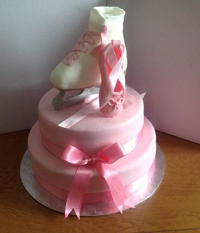 Ice Skating and Ballet Birthday Cake - Cake by Swirled With Love Cupcakery