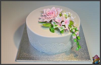 Birthday flower cake - Cake by zjedzma