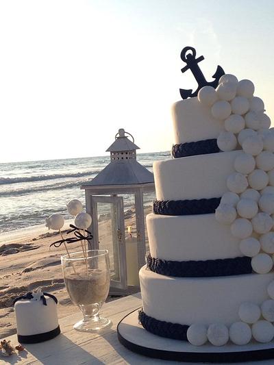 Wedding cake with pops  - Cake by GrammyCake