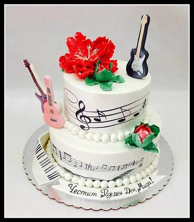 Music themed cake - Cake by The House of Cakes Dubai