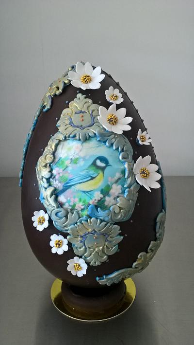 Easter  chocolate egg  - Cake by Martina Bikovska 