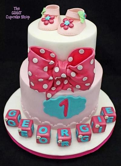 Polka dot and shoes  - Cake by Amelia Rose Cake Studio
