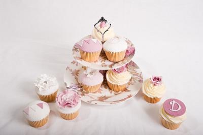 Afternoon tea :) Roses and Ruffles x - Cake by Dollys Cupcakes
