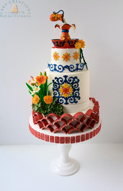 Andalusian Gardens of Old Spain - Gardens Of The World Cake Collaboration - Cake by Cake Creations by ME - Mayra Estrada