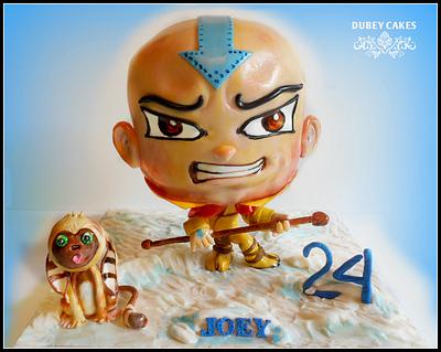 "THE LAST AIRBENDER"   booble head cake - Cake by Bethann Dubey