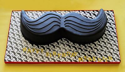 Mustache - Cake by AlwaysWithCake