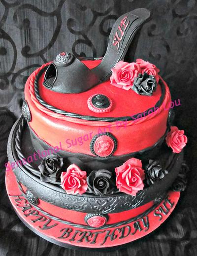 Roses and Stilettos - Cake by Sensational Sugar Art by Sarah Lou
