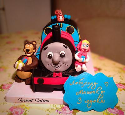 Locomotive Tomas - Cake by Galinasweet